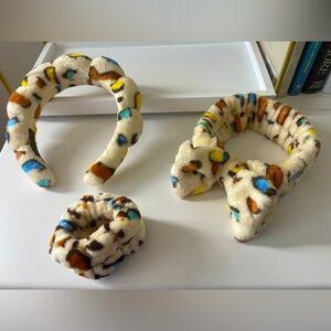 Leopard Print Headband and Scrunchie Set